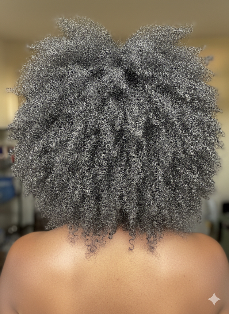 Natural hair woman